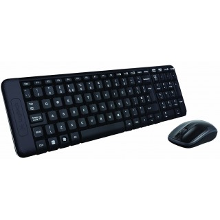 Logitech MK220 Wireless Keyboard & Mouse USB Black